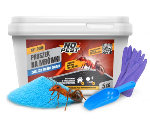 Ameisenpulver 5 kg No Pest Ant Done – Mittel gegen Ameisen im Haus und Garten, Granulat.