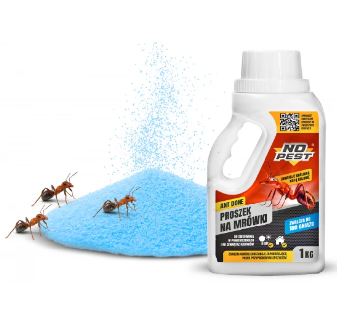 Ameisenpulver 1 kg No Pest Ant Done – Mittel gegen Ameisen im Haus und Garten, Granulat.
