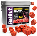 Ratout Brodifacoum-Block (fluoreszierend), 3 kg, rot