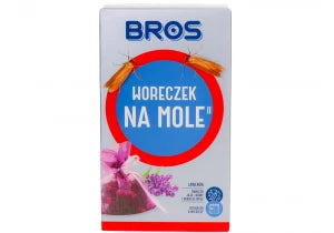 Bros Woreczek lawendowy na mole odzieżowe. Zwalczanie moli ubraniowych