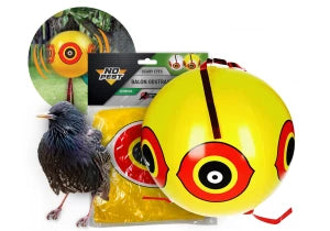 Odstraszacz ptaków. Balon odstraszający gołębie z balkonu, szpaki.