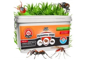 Permetryna 25% na kleszcze, komary, muchy, pluskwy Permetrine 25WP No Pest® 500 g