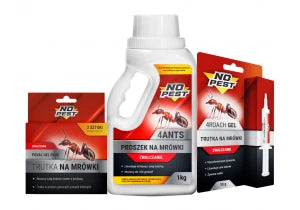 Zestaw No Pest® na mrówki – proszek, trutka i pułapka