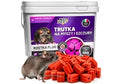 Trutka na szczury, myszy, gryzonie od No Pest® kostka fluorescencyjna brodifakum 4 kg